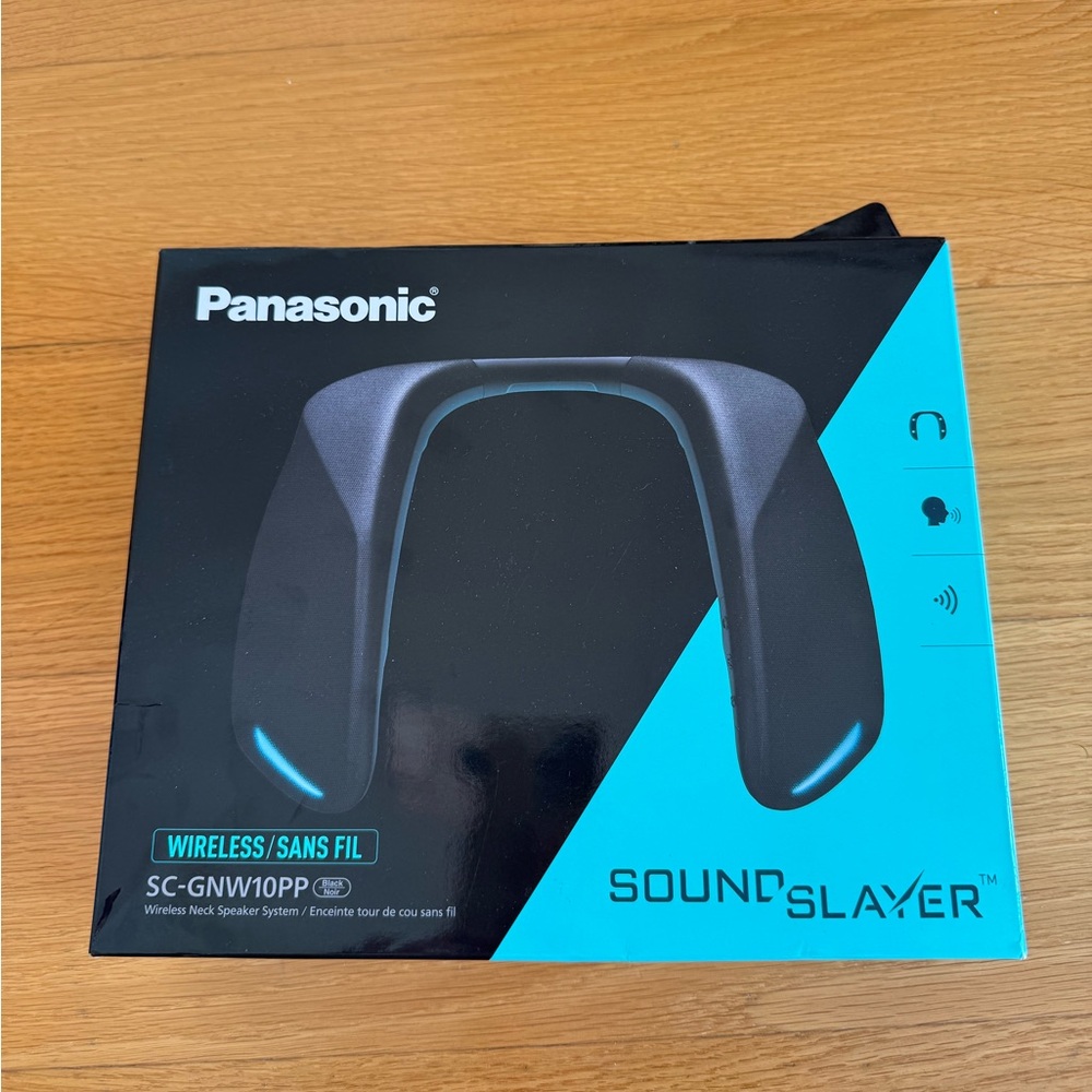 Panasonic SoundSlayer Wireless Wearable Speaker System Gaming, Movies & Music